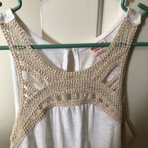 Crocheted tank top
